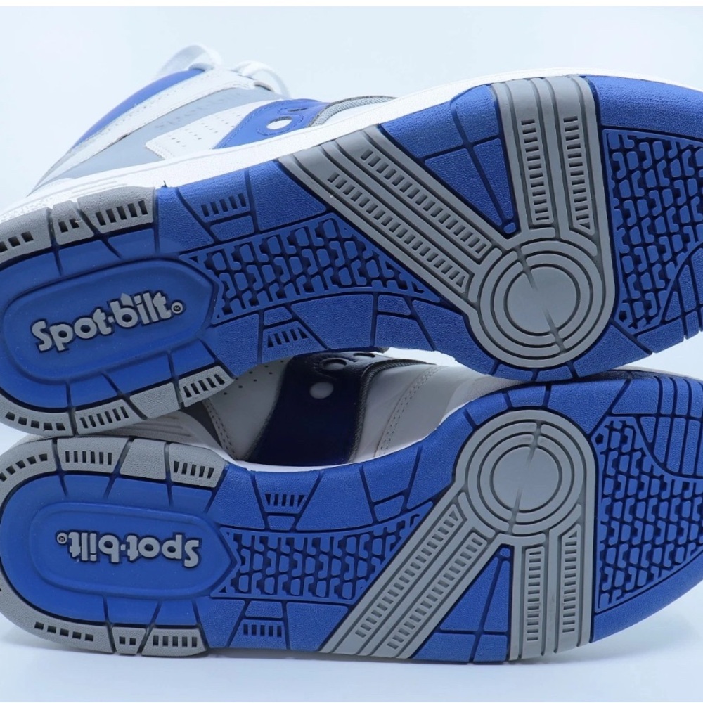 Saucony Sonic Hi sneakers in white & royal - Picture 4 of 7